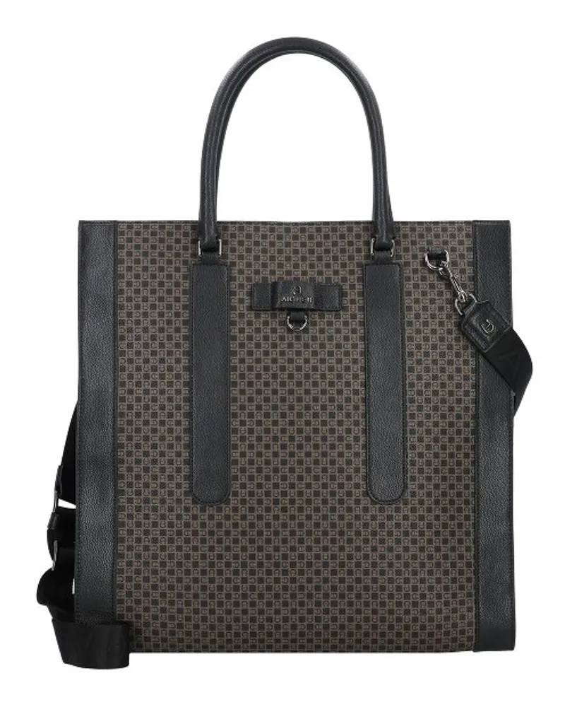Aigner The Core Shopper Tasche Leder 39 cm Laptopfach dadino brown Braun