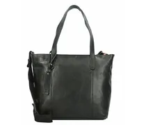 Sona Zip Shopper Tasche Leder 31 cm black