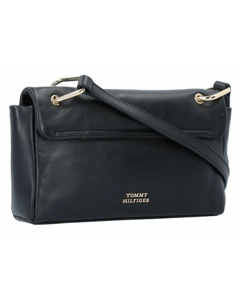 Tommy Hilfiger Pushlock Umhängetasche Leder 22 cm black - bei 