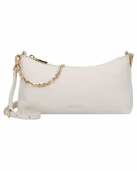 Coccinelle Umhängetasche Leder 21.5 cm lambskin white Weiss