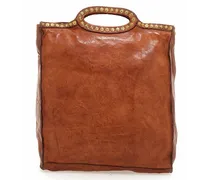 Handtasche Leder 30 cm cognac