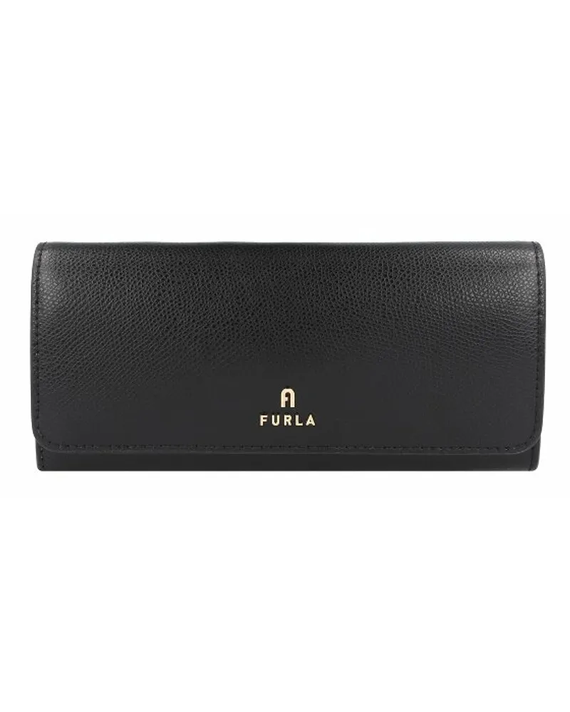 Furla Camelia Geldbörse Leder 19 cm nero Schwarz