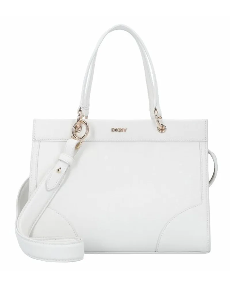 DKNY Milan Handtasche Leder 25 cm white-natural Weiss