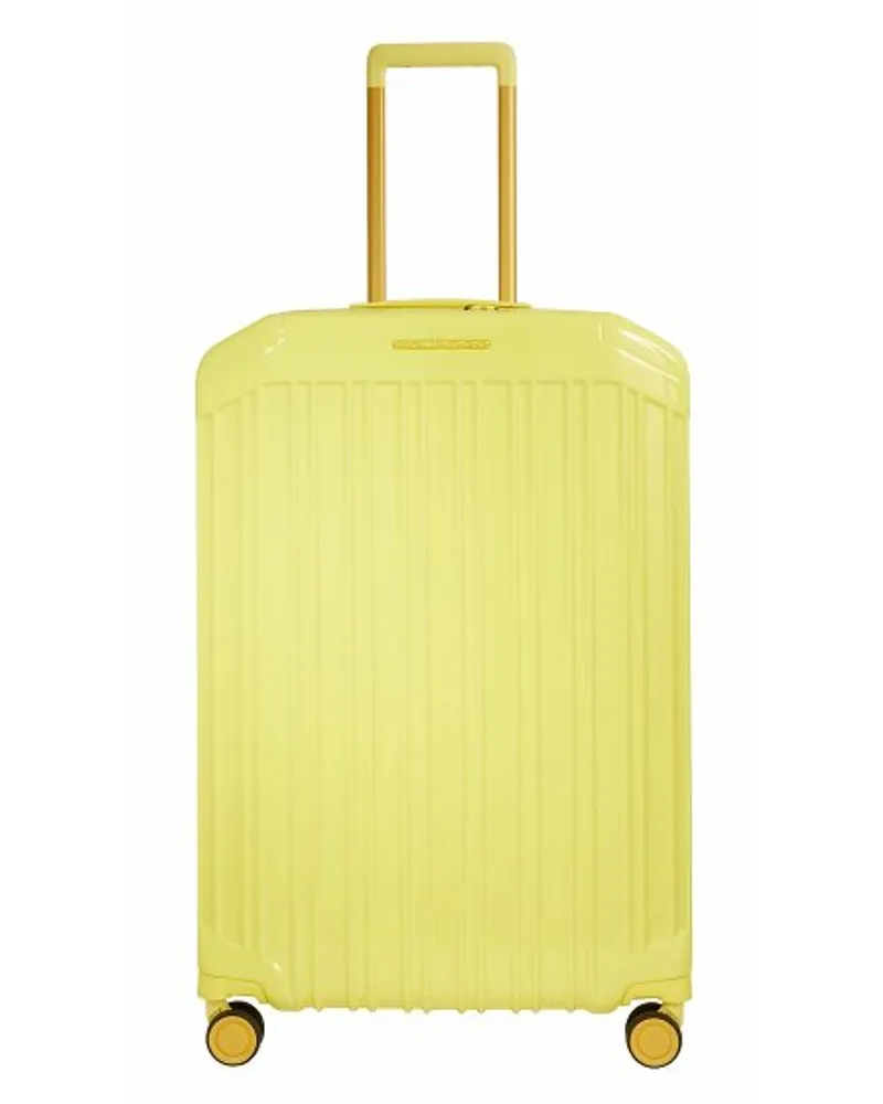 Piquadro PQL-Special3 4 Rollen Trolley 69 cm mit Dehnfalte yellow Gelb