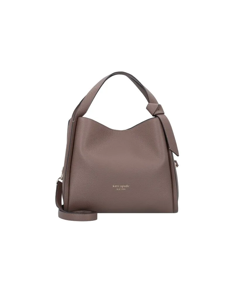 Kate Spade Knott Handtasche Leder 25,5 cm warm taupe Braun