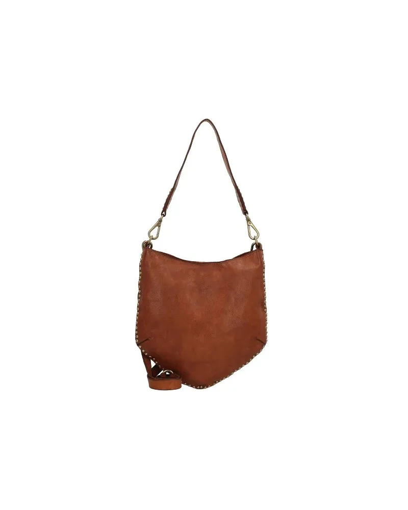 Campomaggi Malachite Schultertasche Leder 28 cm cognac Braun
