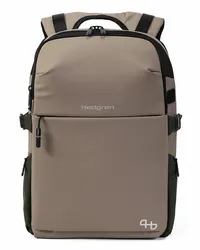 Hedgren Commute Rucksack RFID Laptopfach vintage beige eco Grau