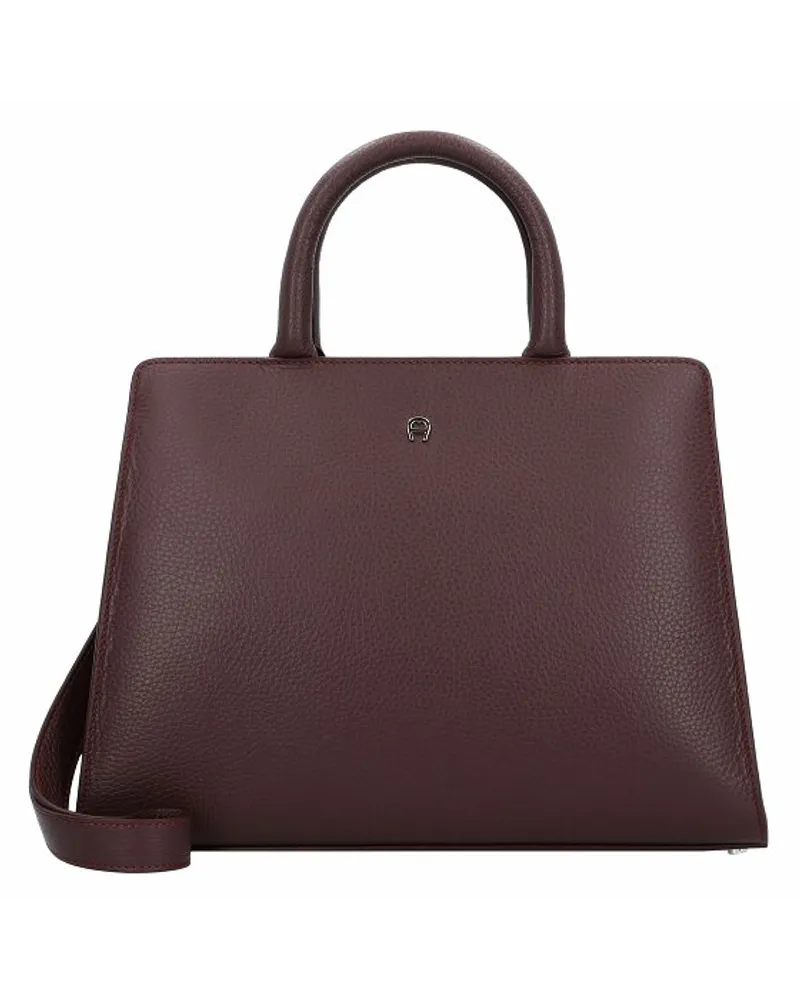 Aigner Cybill Handtasche M Leder burgundy Lila