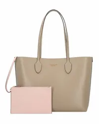 Kate Spade Bleecker Shopper Tasche Leder 34.5 cm timeless taupe Grau