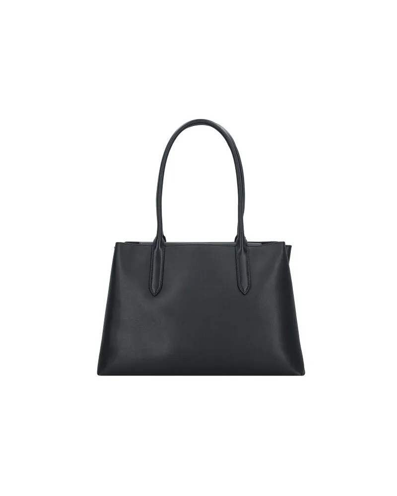 Furla Meridiana Schultertasche Leder 38 cm nero Schwarz