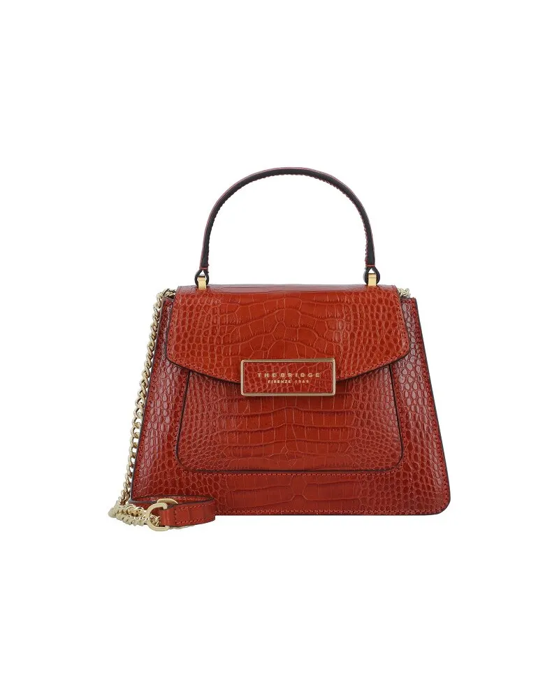 The Bridge Ginerva W Handtasche Leder 20 cm arancio Rot