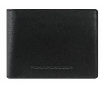 Business Geldbörse RFID Leder 11 cm black