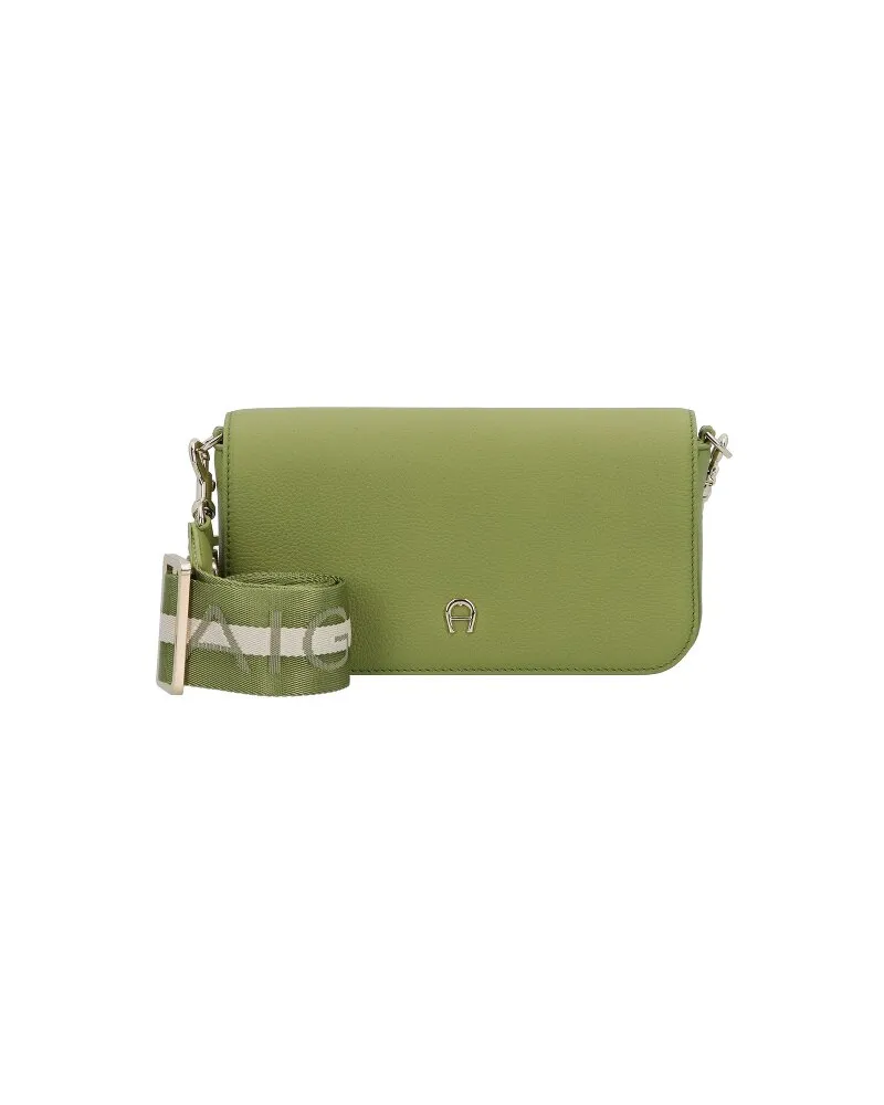 Aigner Zita Umhängetasche Leder 22 cm pistachio green Gruen