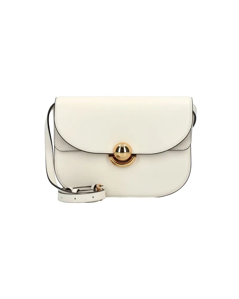 Furla Sfera Umhängetasche Leder 21 cm panna Weiss