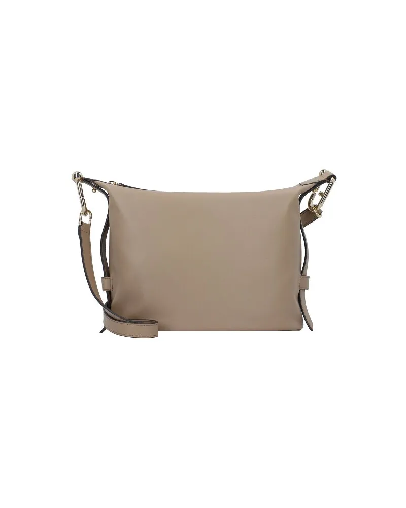 Furla Nuvola Schultertasche Leder 28 cm greige Braun