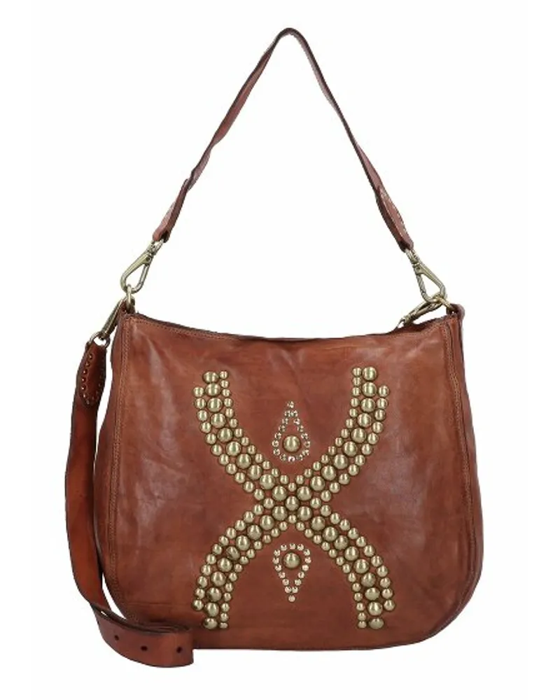 Campomaggi Schultertasche Leder 32 cm cognac Braun