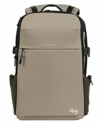 Hedgren Commute Rucksack RFID 46,5 cm Laptopfach vintage beige eco Grau