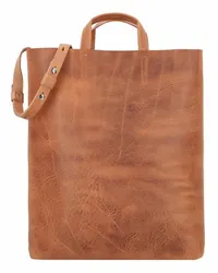 Harold's Paperbag Shopper Tasche Leder cognac Braun