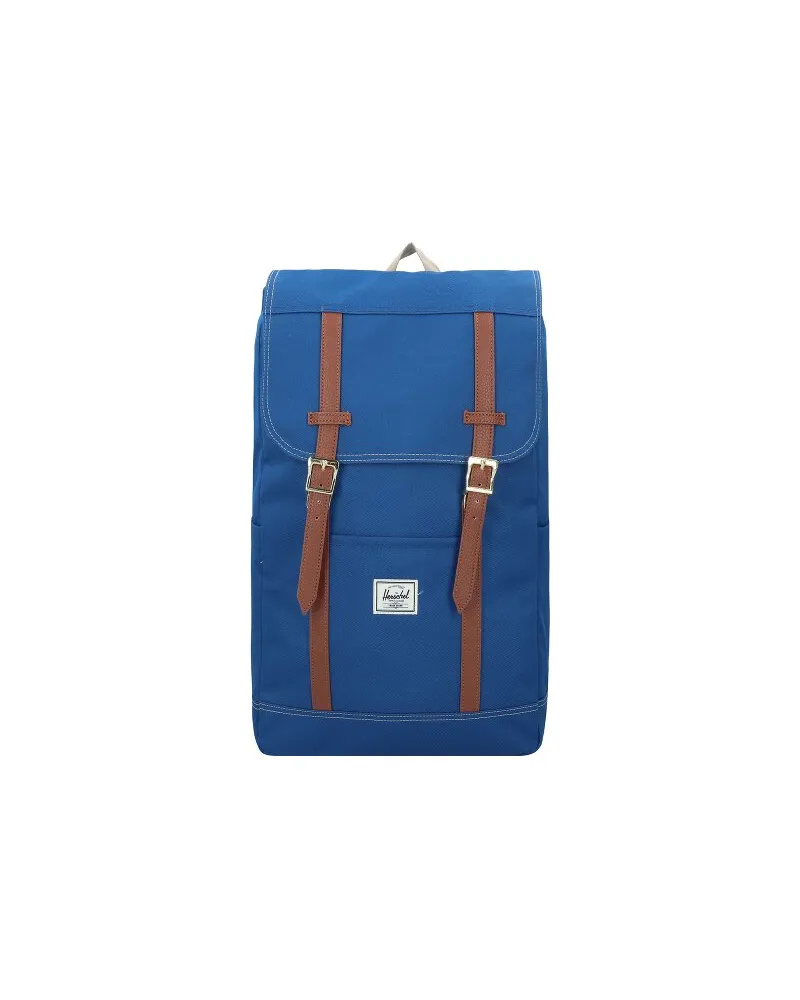 Herschel Supply Co. Retreat Rucksack Laptopfach true blue-white stitch Grau