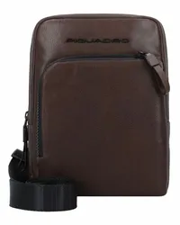 Piquadro Harper Umhängetasche Leder 18 cm dark brown Braun