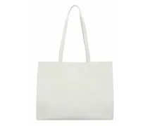 New Shopping Shopper Tasche Leder 37,5 cm off white