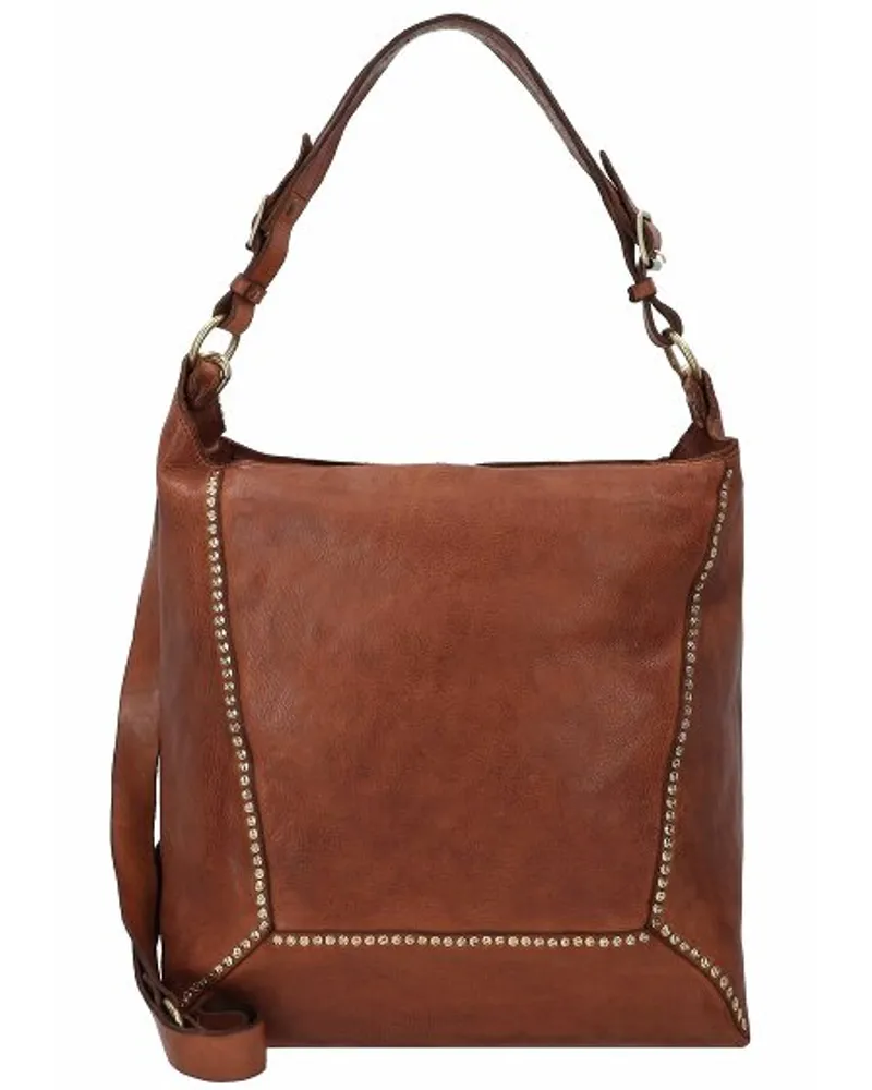 Campomaggi Schultertasche Leder cognac Braun