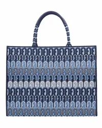 Furla Opportunity Shopper Tasche 37 cm toni blu denim Blau