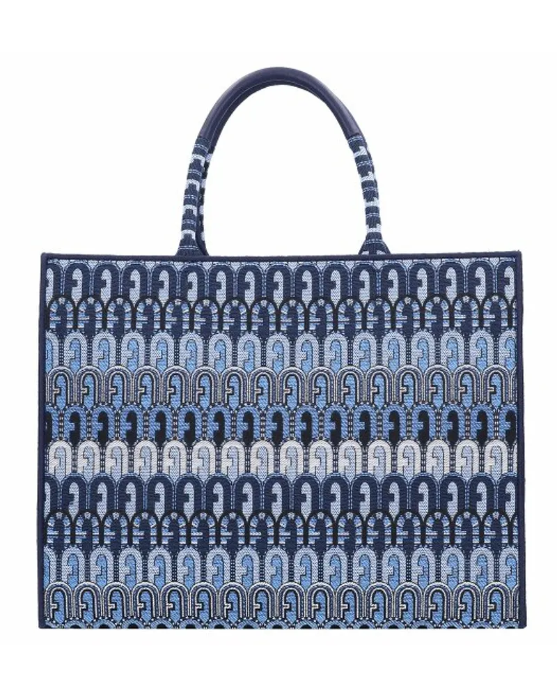 Furla Opportunity Shopper Tasche 37 cm toni blu denim Blau