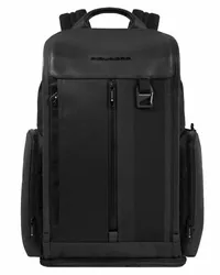 Piquadro Steve Rucksack RFID Schutz 45 cm Laptopfach black Schwarz