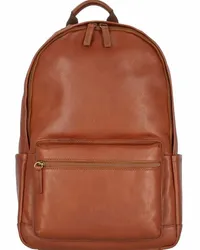 Fossil Buckner Rucksack Leder 46 cm Laptopfach Braun