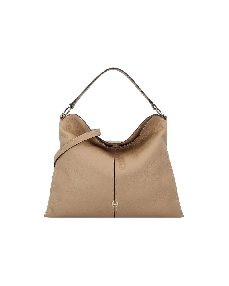 Aigner Savannah Schultertasche Leder trench Beige