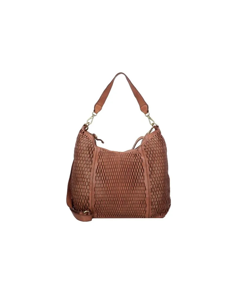 Campomaggi Mangrovia Schultertasche Leder 35 cm cognac Braun