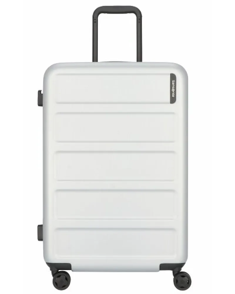 Samsonite Quadrix 4-Rollen Trolley 68 cm silver Silberfarben