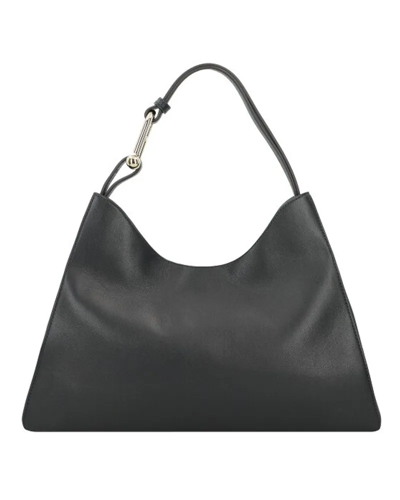 Furla Nuvola Schultertasche Leder 40 cm nero Schwarz