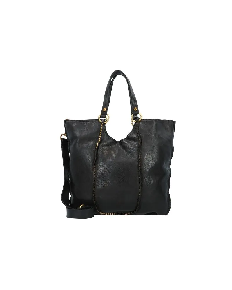 Campomaggi Kura Shopper Tasche Leder 35 cm nero Schwarz