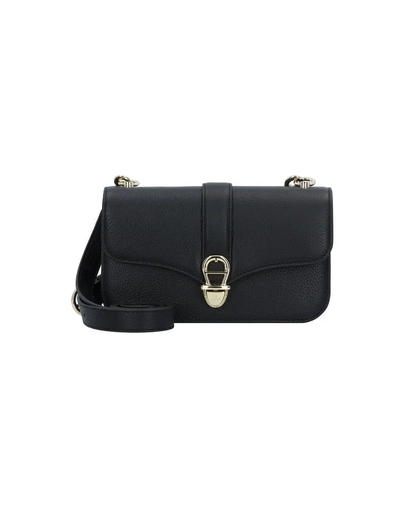 Aigner Elsa Umhängetasche Leder 21.5 cm black Schwarz