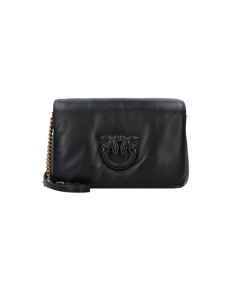 Pinko Love Click Umhängetasche Leder 27.5 cm nero Schwarz