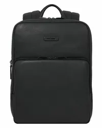 Piquadro Modus Restyling Rucksack Leder 37 cm Laptopfach nero Schwarz