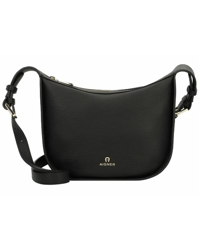 Aigner Ivy Umhängetasche Leder black Schwarz