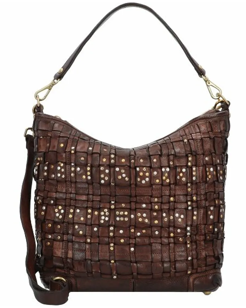Campomaggi Edera Schultertasche Leder 30 cm moro Braun