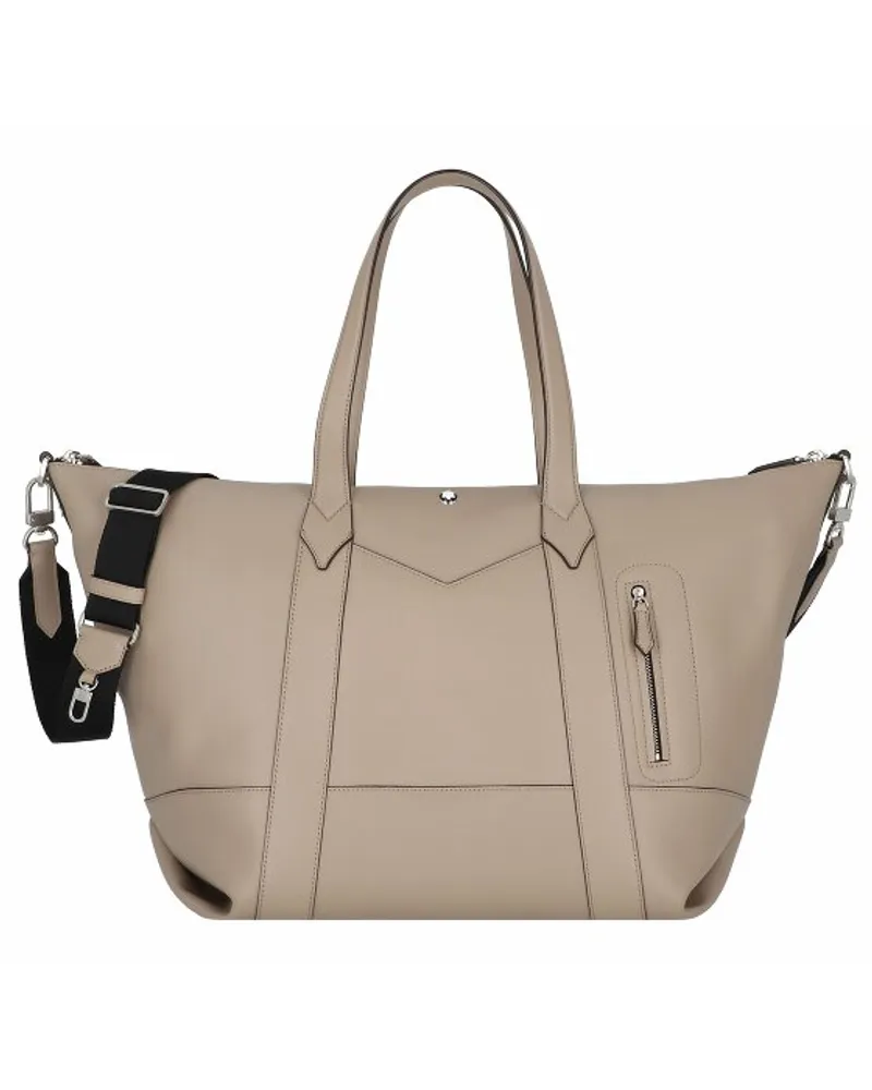 Montblanc Meisterstück Selection Shopper Tasche Leder 59 cm dusty grey Braun