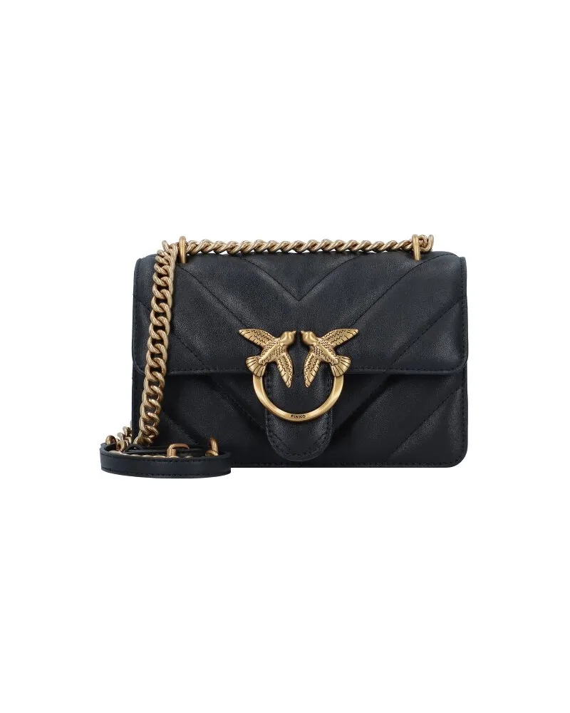 Pinko Love One Umhängetasche Leder 21 cm nero Schwarz