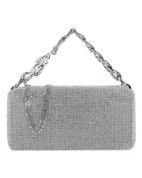 Patrizia Pepe Handtasche 26 cm crystal Silberfarben