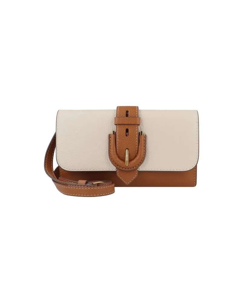 Fossil Harwell Clutch Geldbörse Leder 19.5 cm vanilla-saddle Beige