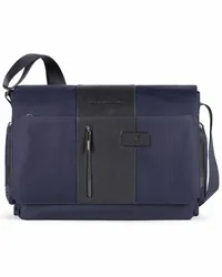 Piquadro Brief Messenger Laptopfach blue Blau