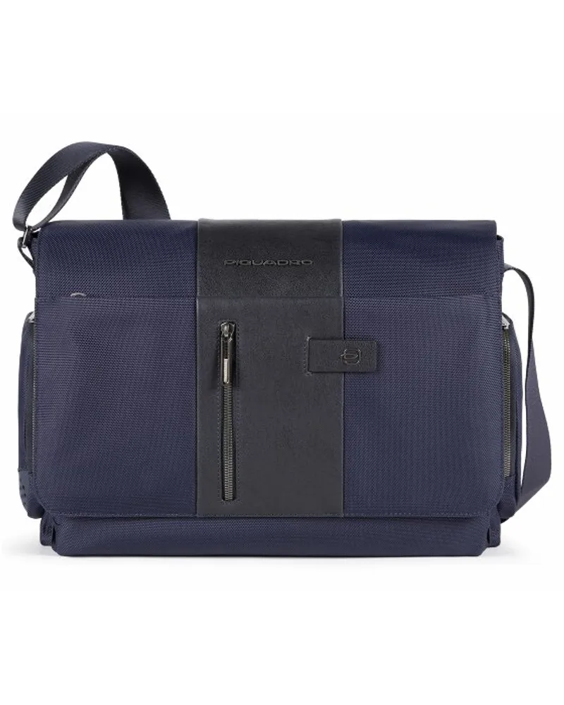 Piquadro Brief Messenger Laptopfach blue Blau