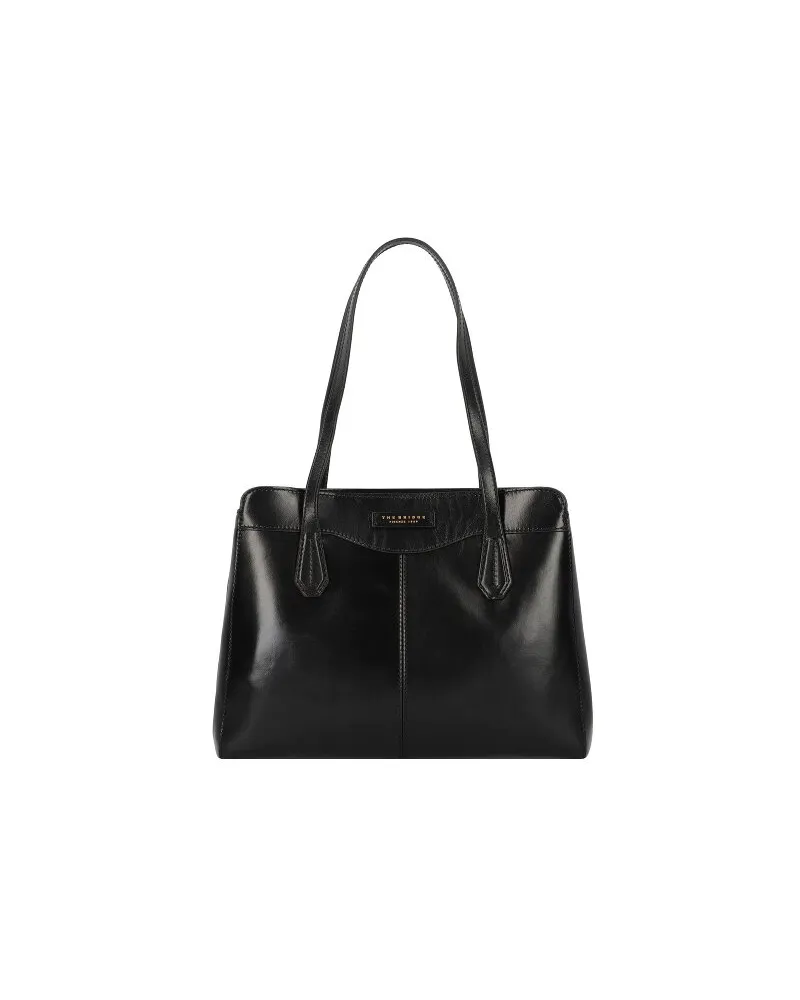The Bridge Gloria Schultertasche Leder 36 cm nero Schwarz