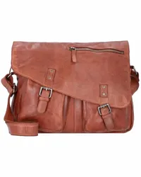 Greenburry GBVT Messenger Leder 38 cm Laptopfach chestnut Braun