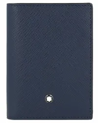 Montblanc Sartorial Kreditkartenetui Leder 8 cm ink blue Blau