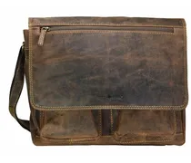 Vintage Messenger Leder 35 cm brown
